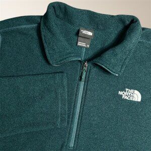 The North Face Men’s XXL Green Textured Cap Rock Fleece 1/4 Zip Pullover Outdoor